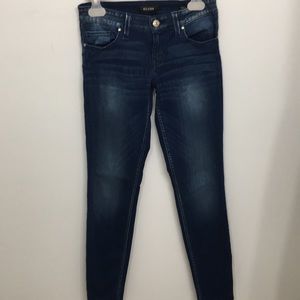 Guess Dark Wash Power Skinny Low Rise Jean…
